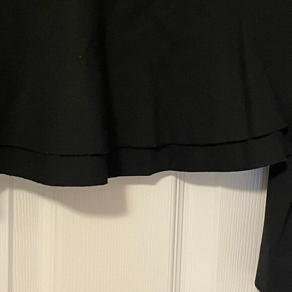 Banana Republic Women’s Peplum Collarless Zip Blazer - Black, Size 6 - Picture 3 of 8